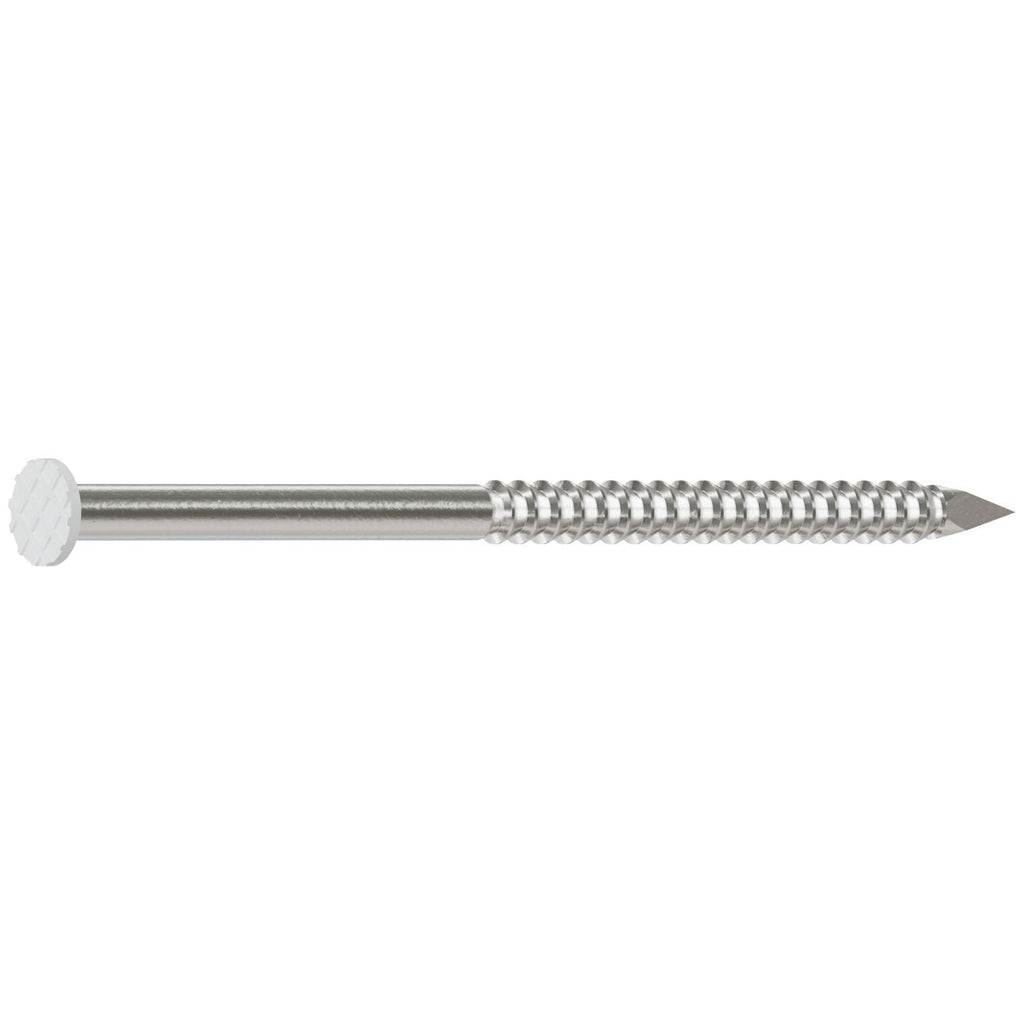 Simpson Strong-Tie S5SNDW1 Painted Siding Nail, 1-3/4-in. x .083-in. Type 304 Stainless Steel, White, 1-lb.