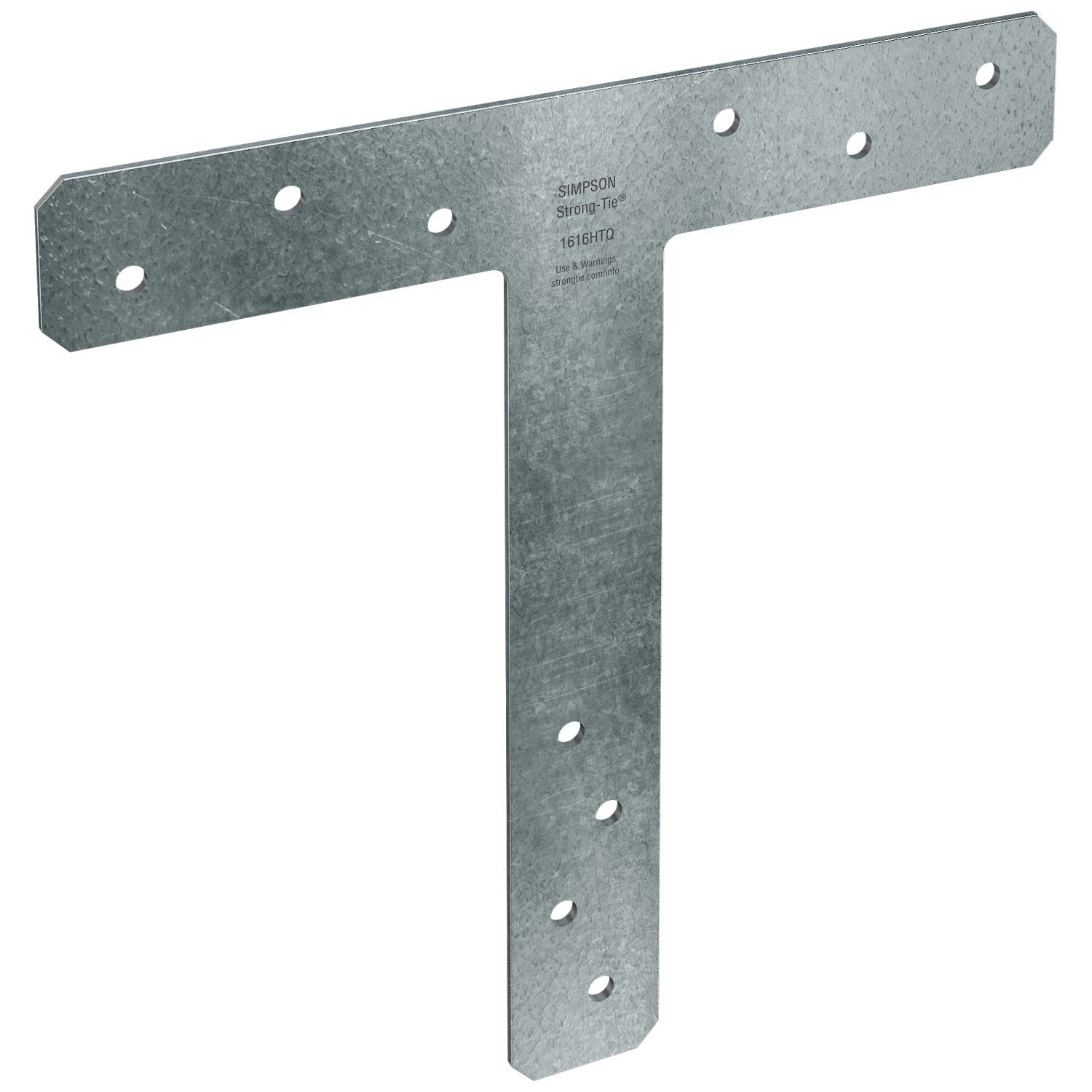 Simpson Strong-Tie 1616HTQ HTQ 16-in. x 16-in. 7-Gauge Hot-Dip Galvanized Heavy T Strap