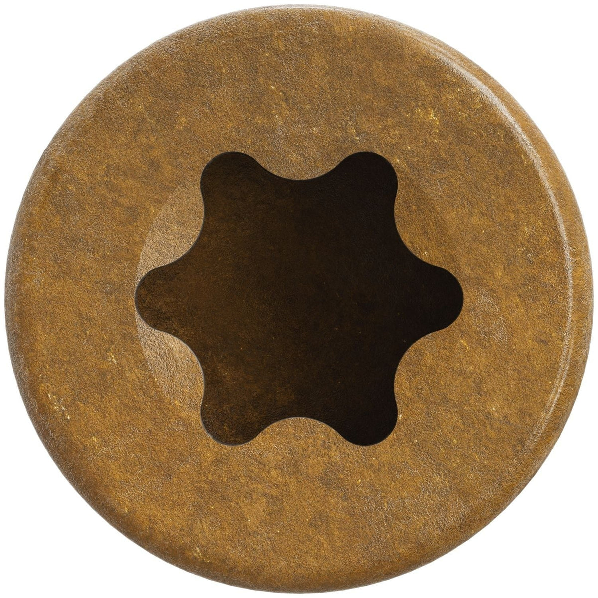 Simpson Strong-Tie FT07300R100 Finish Trim Screw, #7 x 3-in. T10, Trim-Head, Quik Guard, Tan, 100-Pack
