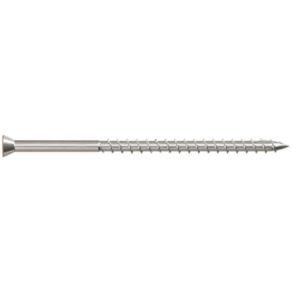 Simpson Strong-Tie T07300WJI Deck-Drive DWP WOOD SS Screw, #7 x 3-in. T-15, Trim Head, Type 316, Tan 03, 350-Pack