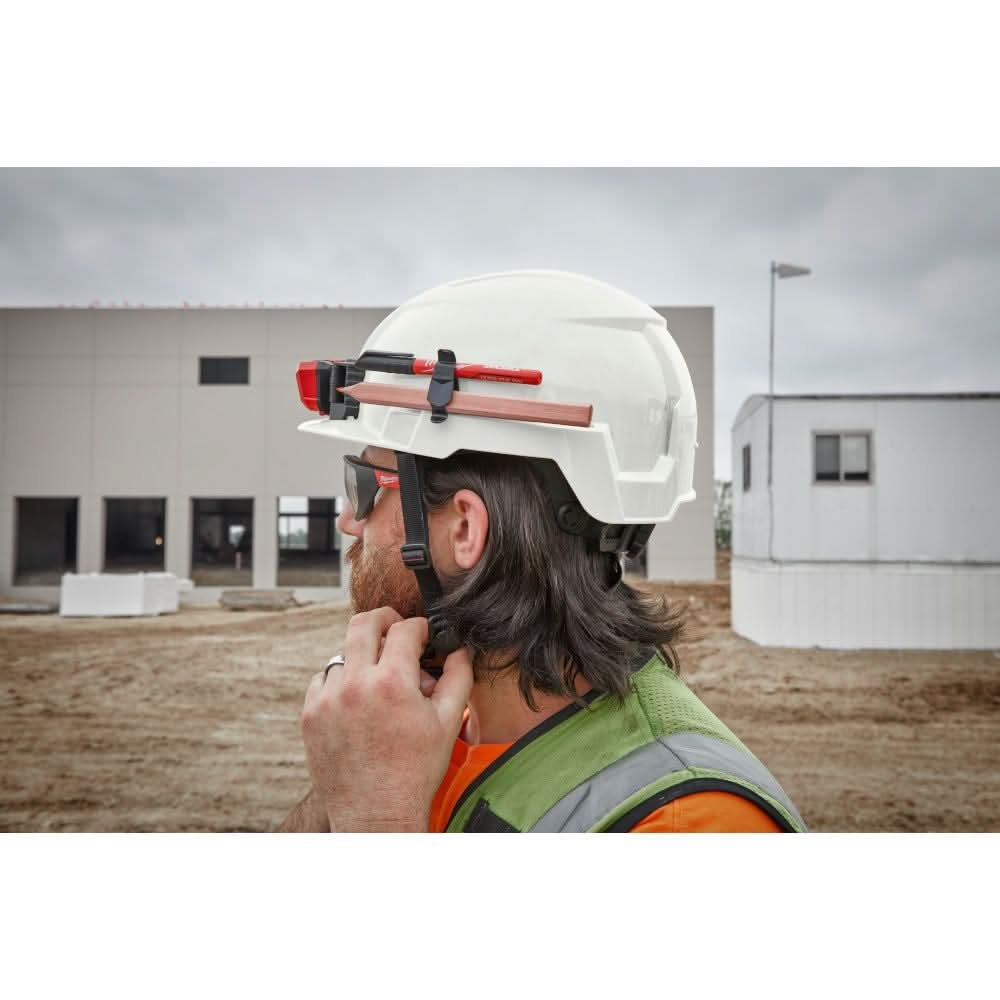 Milwaukee 48-73-1323 Yellow Front Brim Safety Helmet - Type 2, Class E
