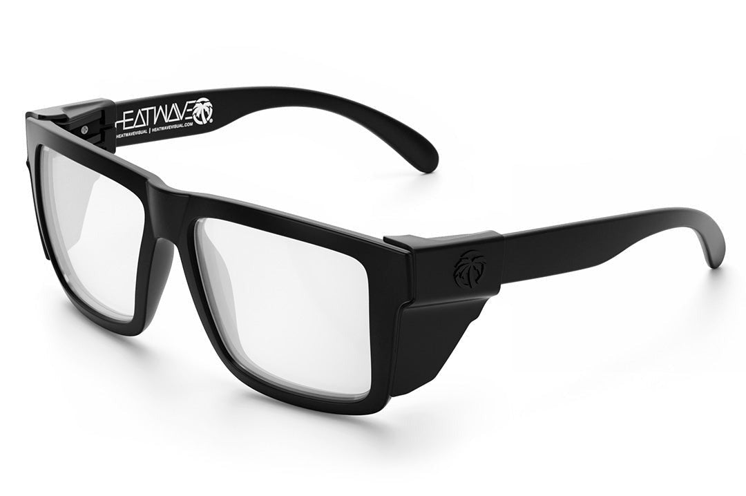 Heat Wave XL VISE Z87 Black Frame Clear Lens Sunglasses