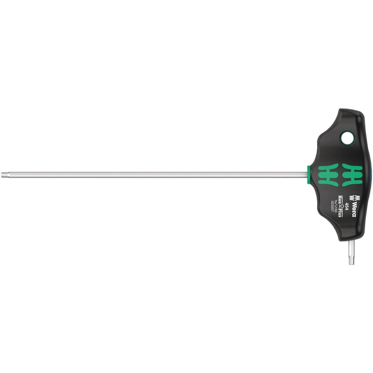 Wera 454 Imperial T-Handle Hexagon Screwdriver Hex-Plus, Imperial, 5/64-in.x150-mm.