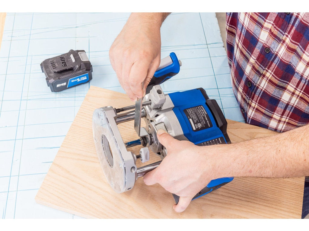 Kreg 20V Cordless Ionic Drive 2 -1/4 Horsepower Plunge Router, Tool Only (KPTPR225B)