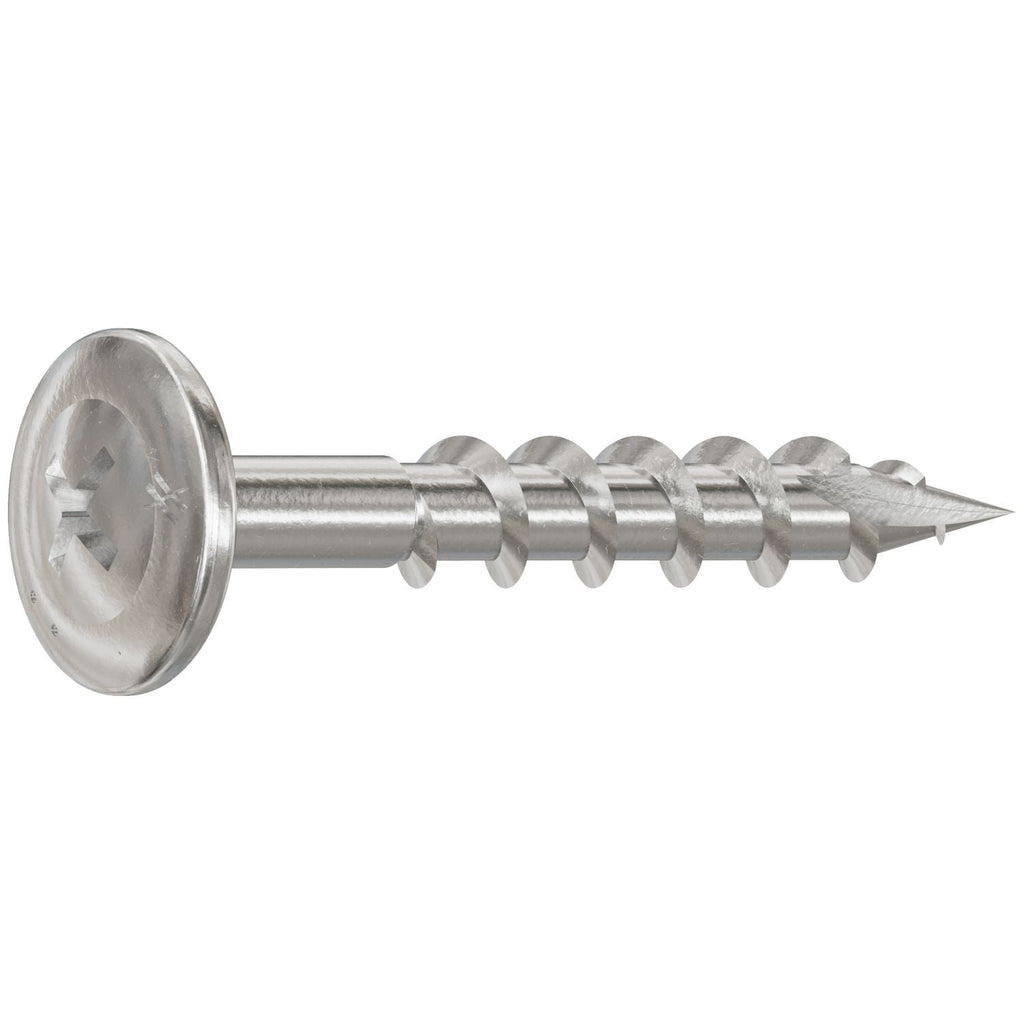 Simpson Strong-Tie S08C125KQC Wire-Lath Modified Truss-Head Screw, #8 x 1-1/4-in., #2 Phillips Head, Type 305, 100-Pack