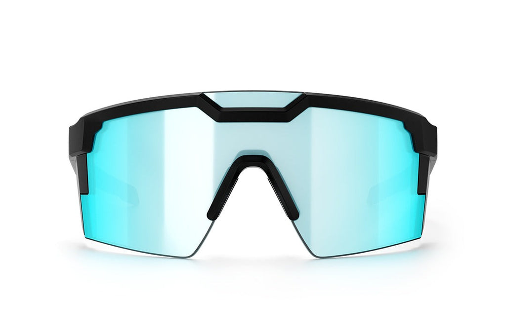 Heat Wave Future Tech Black Frame Arctic Chrome Z87+ Sunglasses