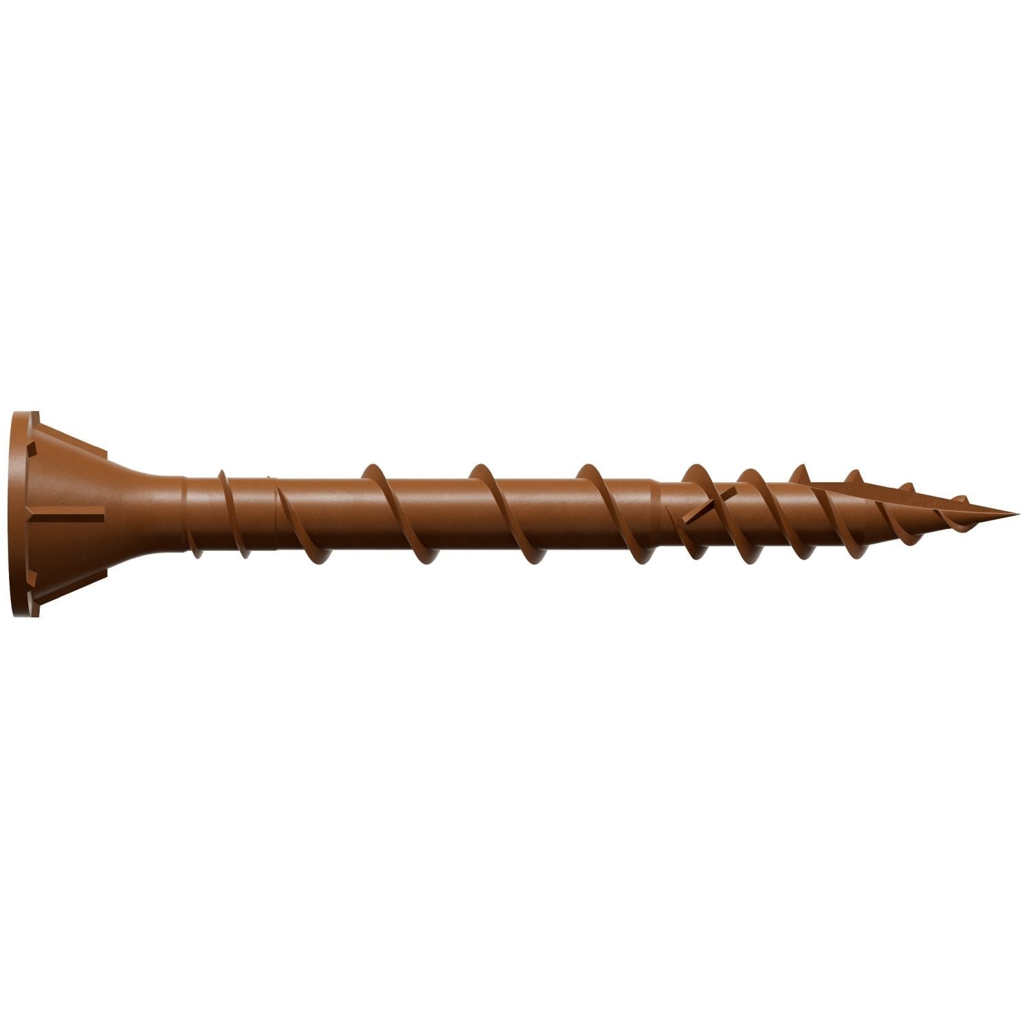 Simpson Strong-Tie DSVR158MB Deck-Drive DSV WOOD Screw, #8 x 1-5/8-in. T-25, Flat Head, Quik Guard, Red, 1750-Pack