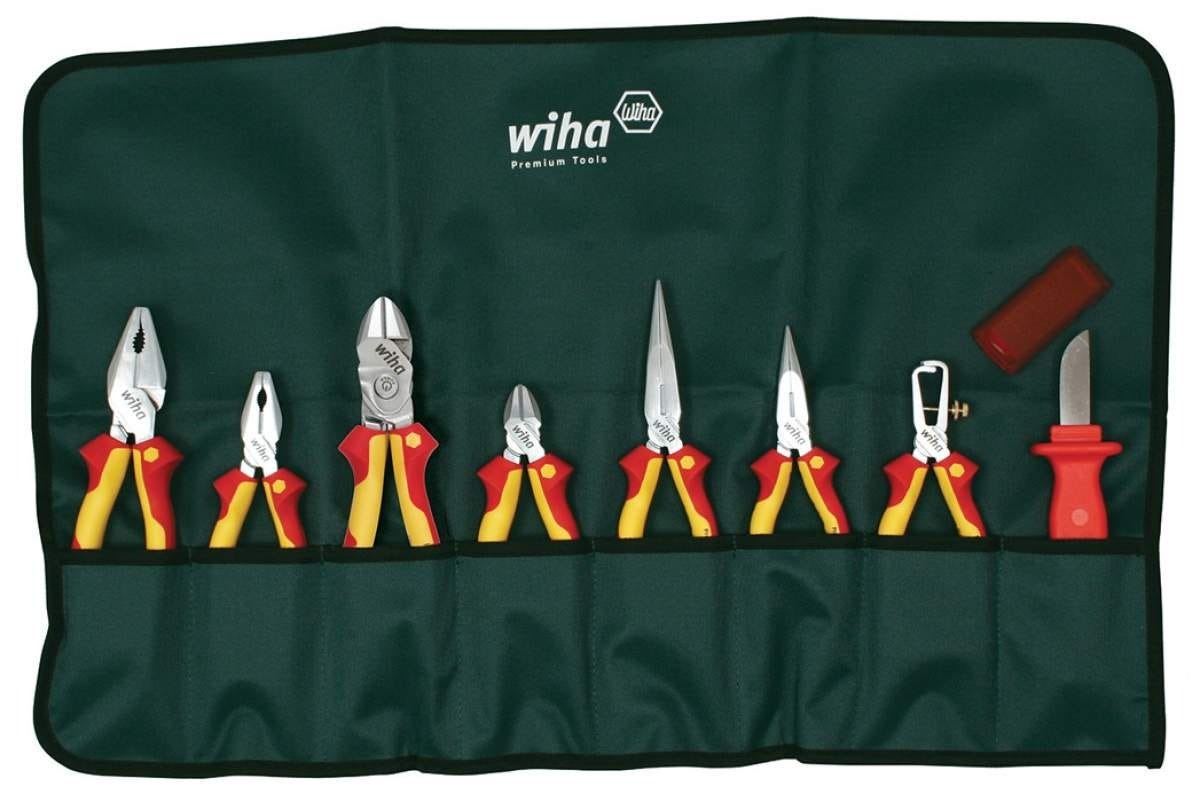 Wiha 32889 Insulated Pliers/Cutters/Knife 8 Piece Set