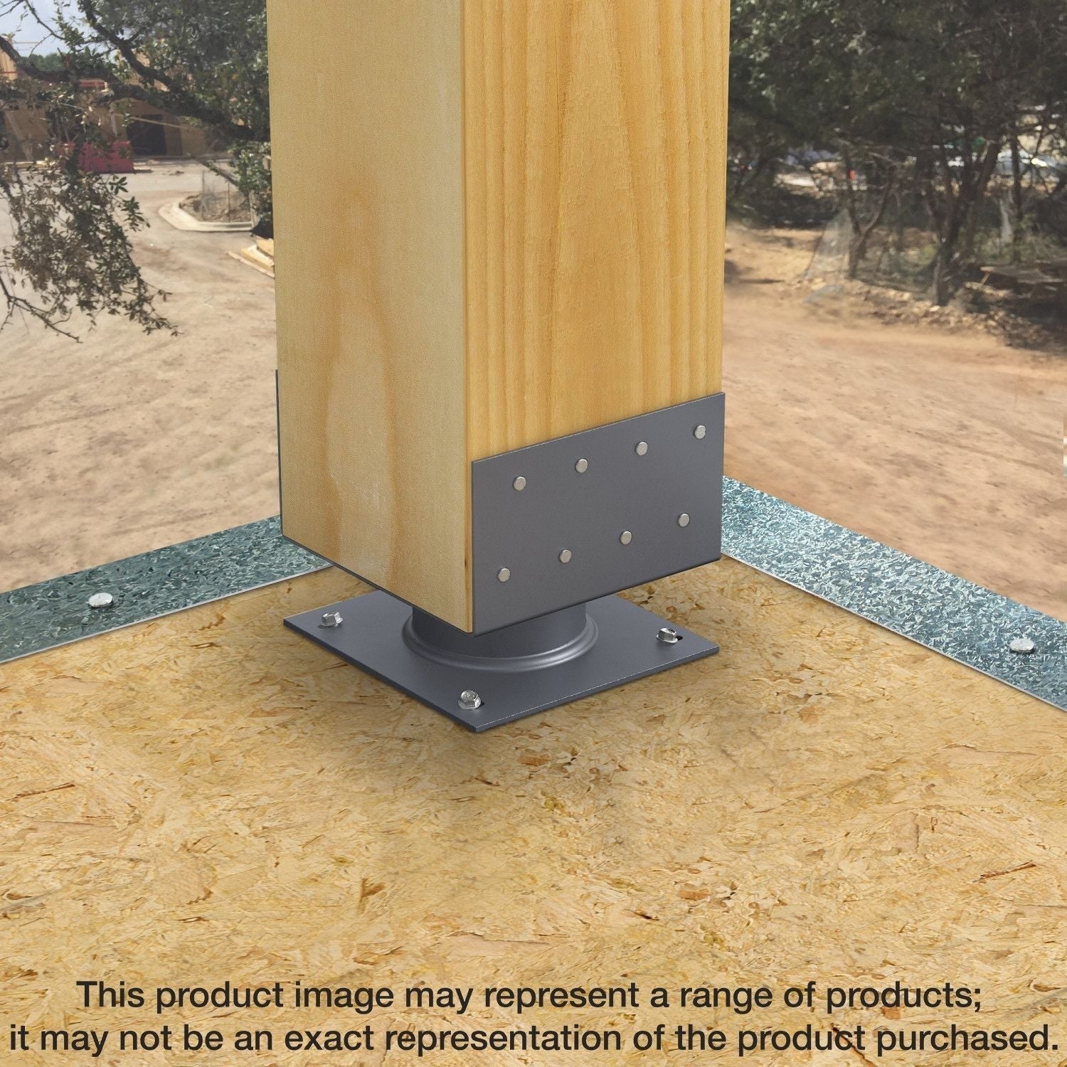 Simpson Strong-Tie ECB88HDG ECB Hot-Dip Galvanized 2-in. Standoff Column Base for 8x8