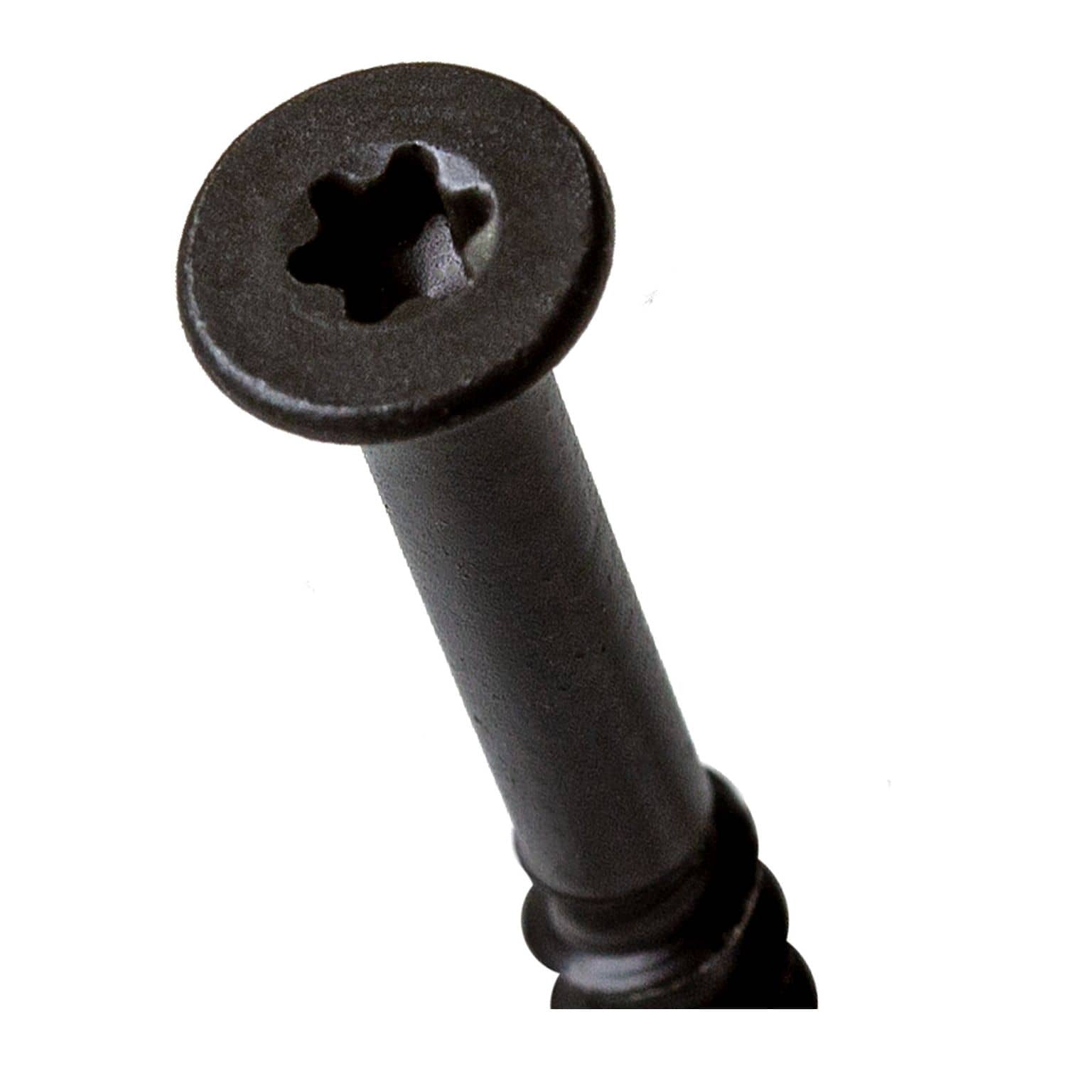 Simpson Strong-Tie TNTB25234TTR Titen Turbo, 1/4-in. x 2-3/4-in. 6-Lobe Trim-Head Concrete and Masonry Screw, Bronze, 100-Pack