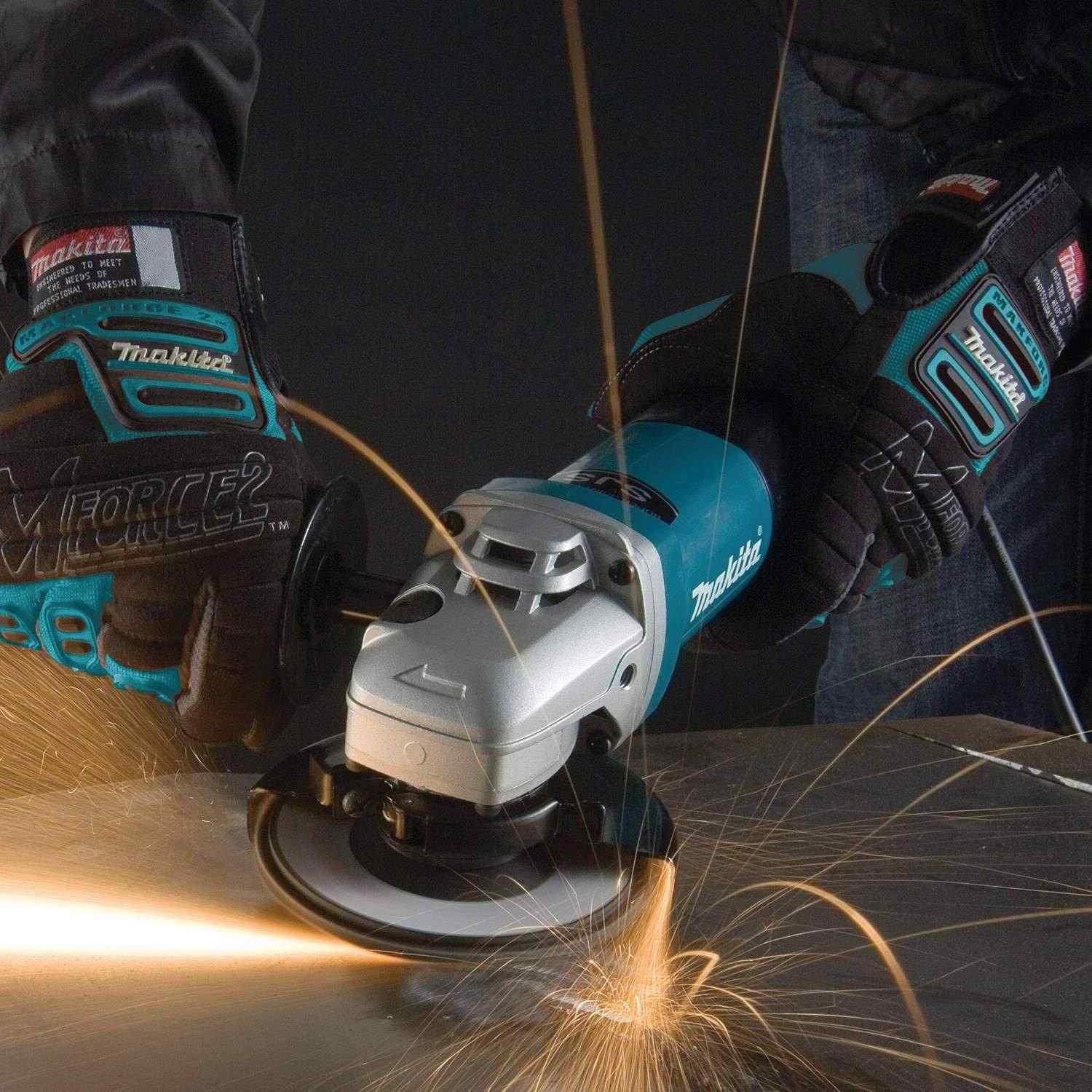Makita 9564PC Corded 4-1/2" SJS High-Power Paddle Switch Angle Grinder
