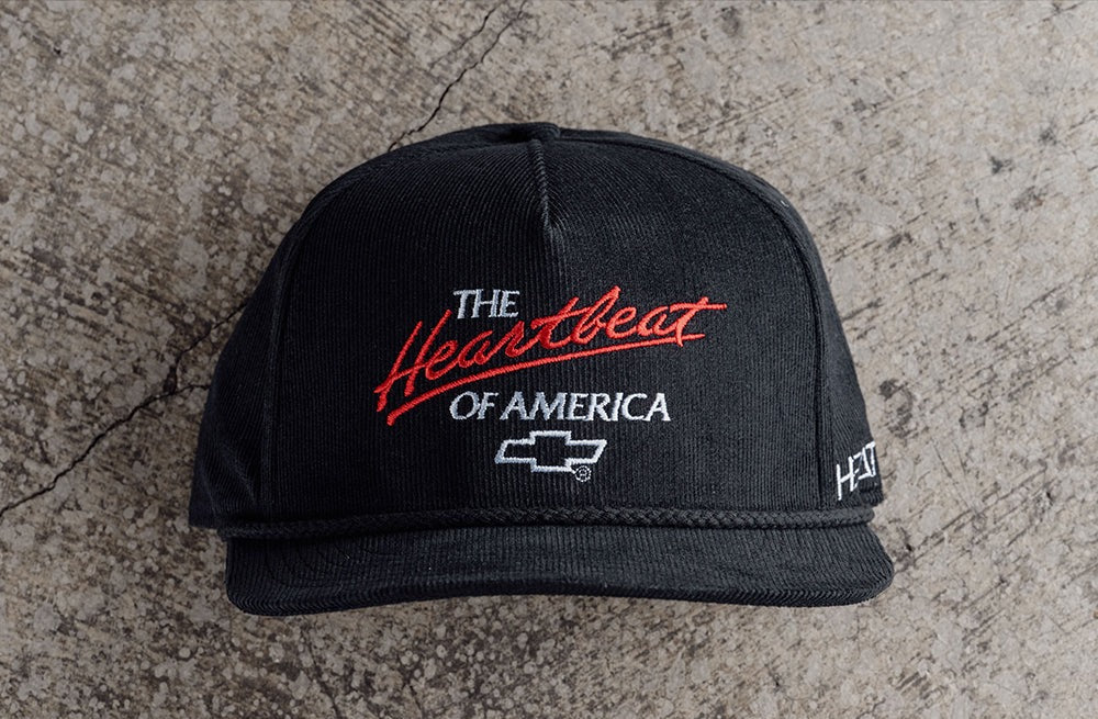 Heat Wave BLACK Cord Chevrolet Heartbeat of America Hat