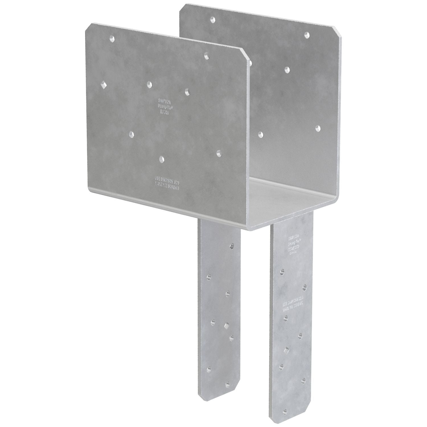 Simpson Strong-Tie ECCQ64HDG-SDS ECCQ HDG End Column Cap for 6x Beam, 4x Post, with Strong-Drive SDS Screws