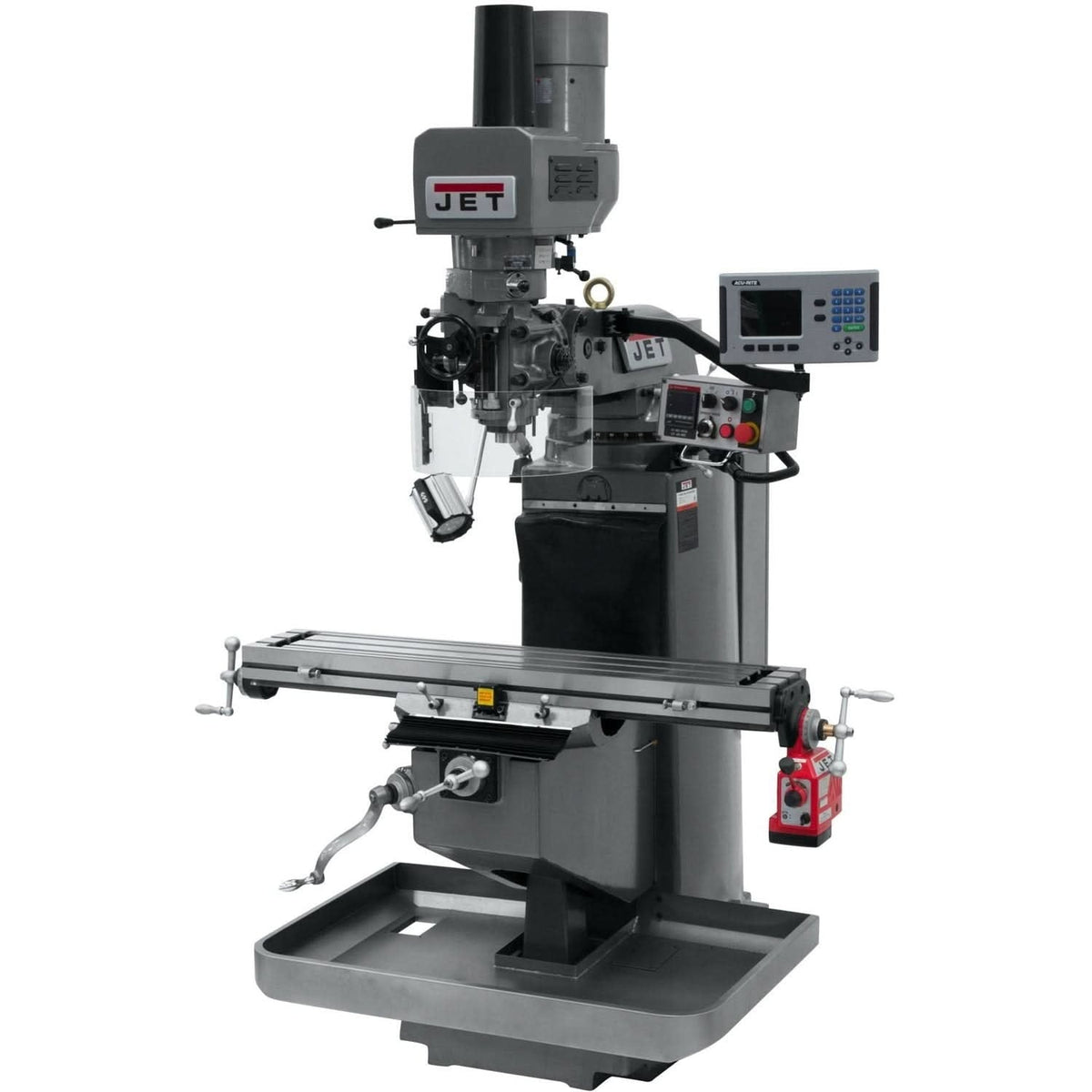 Jet Tools 690521 JTM-949EVS Mill With Acu-Rite 200S DRO With X-Axis Powerfeed and Air Powered Drawbar