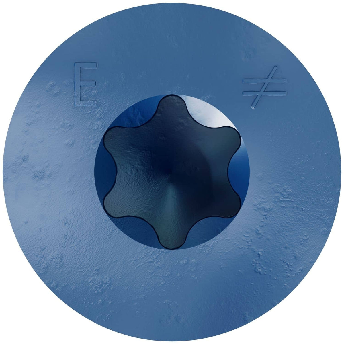 Simpson Strong-Tie TNT25334TFC75 Titen Turbo, 1/4-in. x 3-3/4-in. 6-Lobe Flat-Head Concrete and Masonry Screw, Blue, 75-Pack