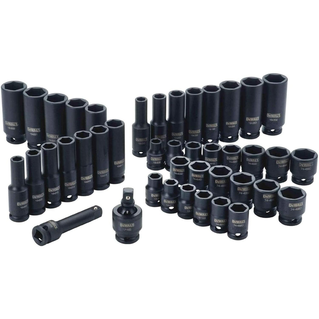 Dewalt DWMT19248 42 Piece 3/8-in Drive Combination Impact Socket Set - 6 Point