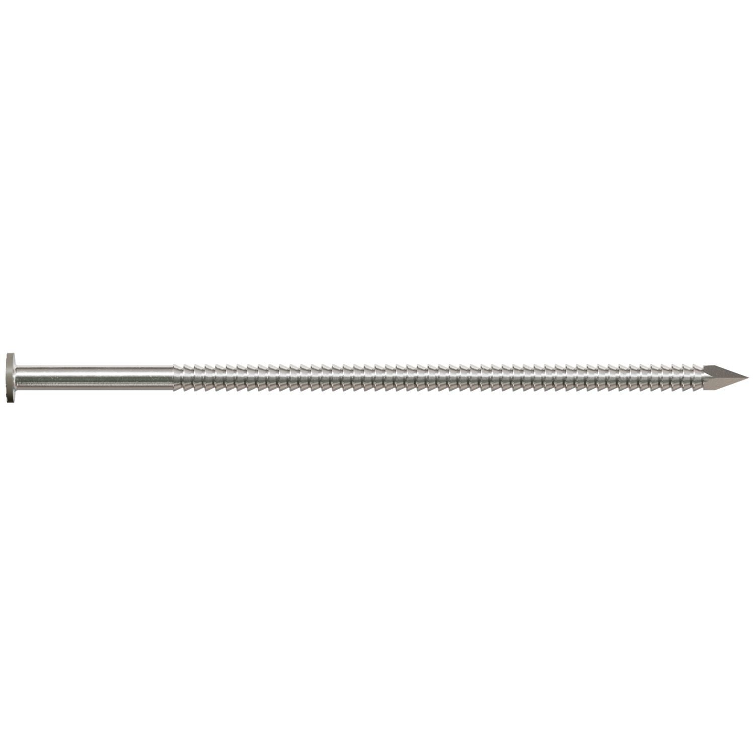 Simpson Strong-Tie S16SNDG1 Painted Siding Nail, 3-1/2-in. x .120-in. Type 304 Stainless Steel, Gray, 1-lb.