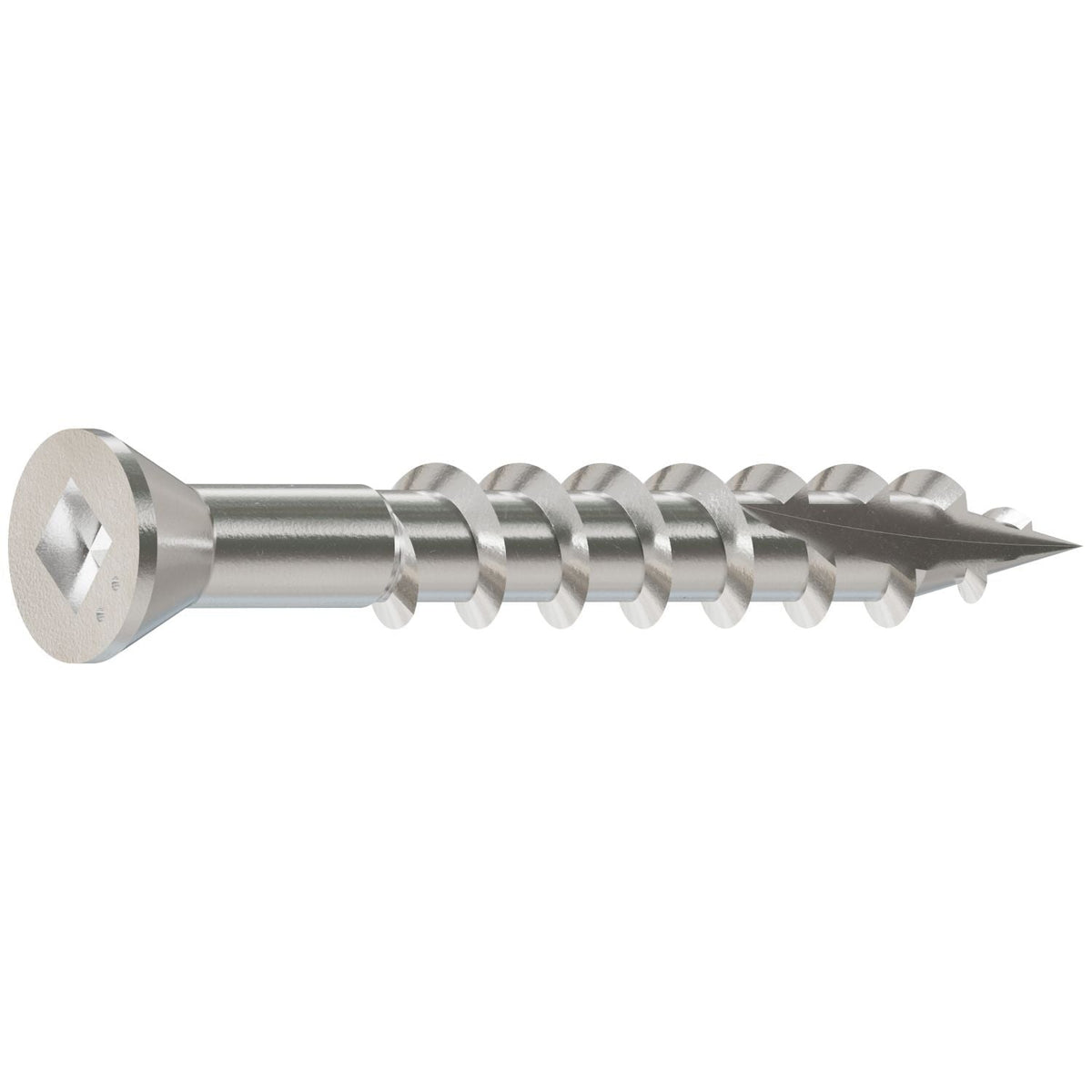 Simpson Strong-Tie S07125FBB Trim-Head Screw, Square Drive, #7 x 1-1/4-in. #1 SQ, Type 305, 5000-Pack