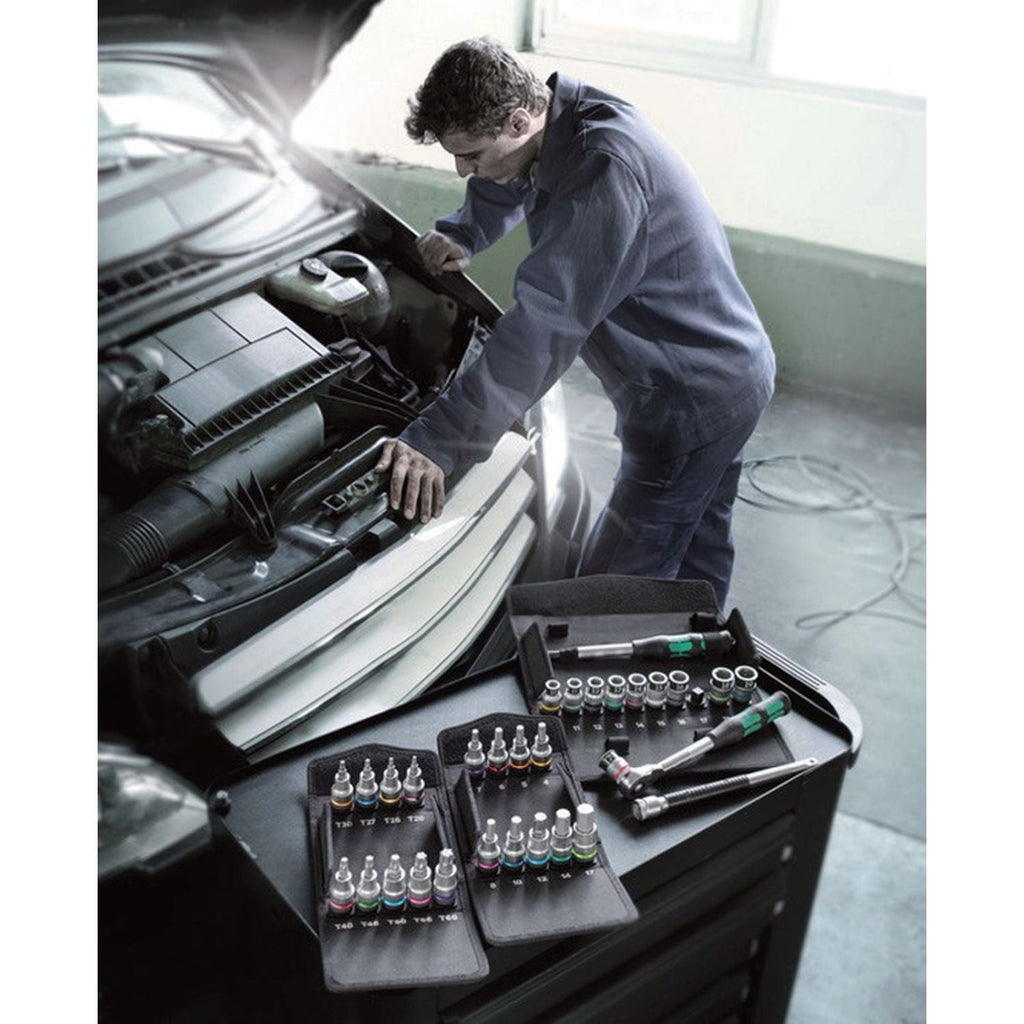 Wera 8740 C Hf 1 Zyklop Bit Socket Set With 1/2-in. Drive, With Holding Function, 9-Pieces