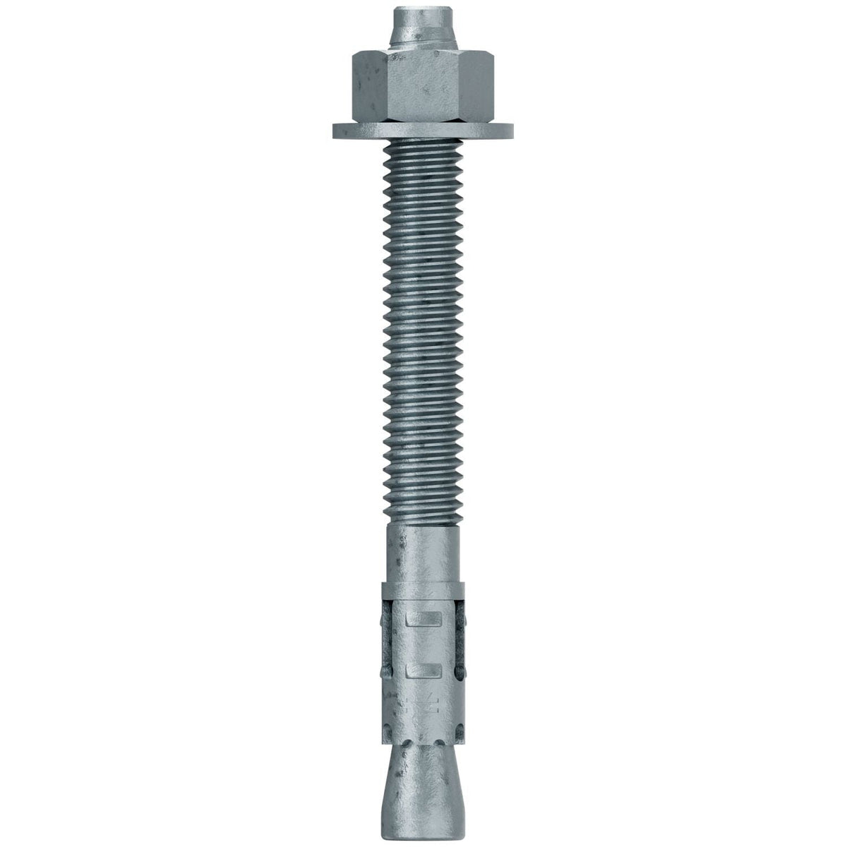 Simpson Strong-Tie STB2-37334MGF50 Strong-Bolt 2, 3/8-in. x 3-3/4-in. Mechanically Galvanized Wedge Anchor, Fully Assembled, 50-Pack