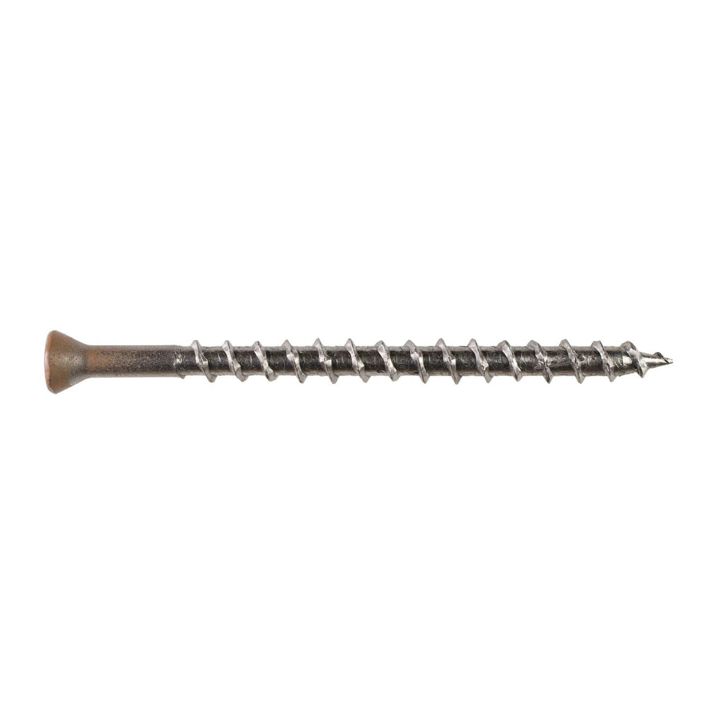 Simpson Strong-Tie S08250WJI Deck-Drive DWP WOOD SS Screw, #8 x 2-1/2-in. T20, Trim Head, Type 305, Tan 03, 350-Pack