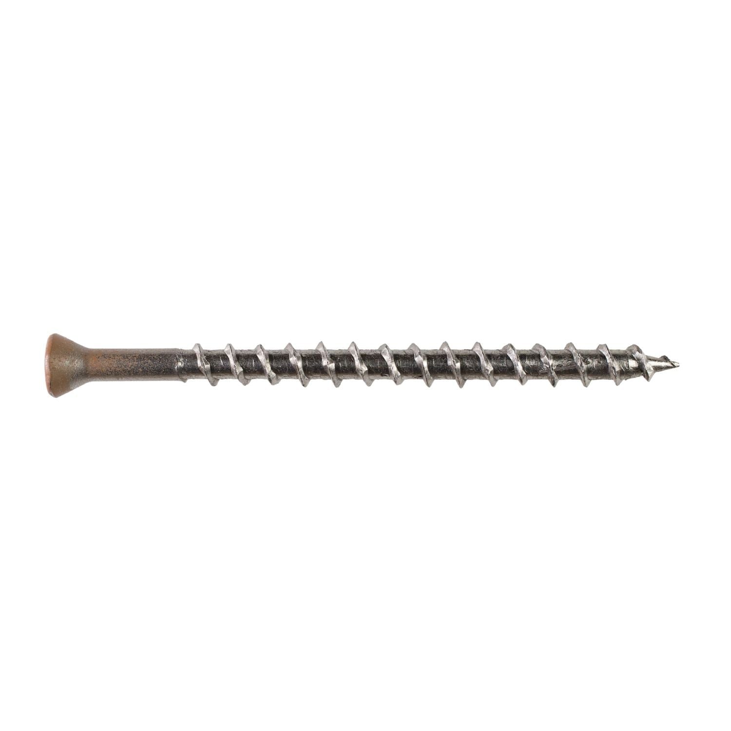 Simpson Strong-Tie S08250WJI Deck-Drive DWP WOOD SS Screw, #8 x 2-1/2-in. T20, Trim Head, Type 305, Tan 03, 350-Pack