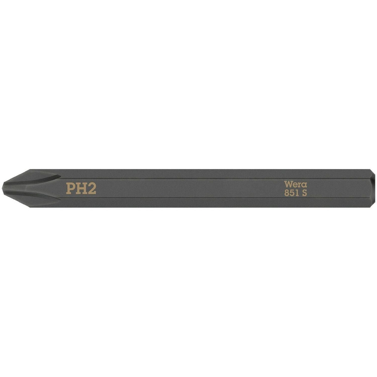 Wera 851 S Phillips Bit For Impact Screwdrivers, Ph 1x70-mm.