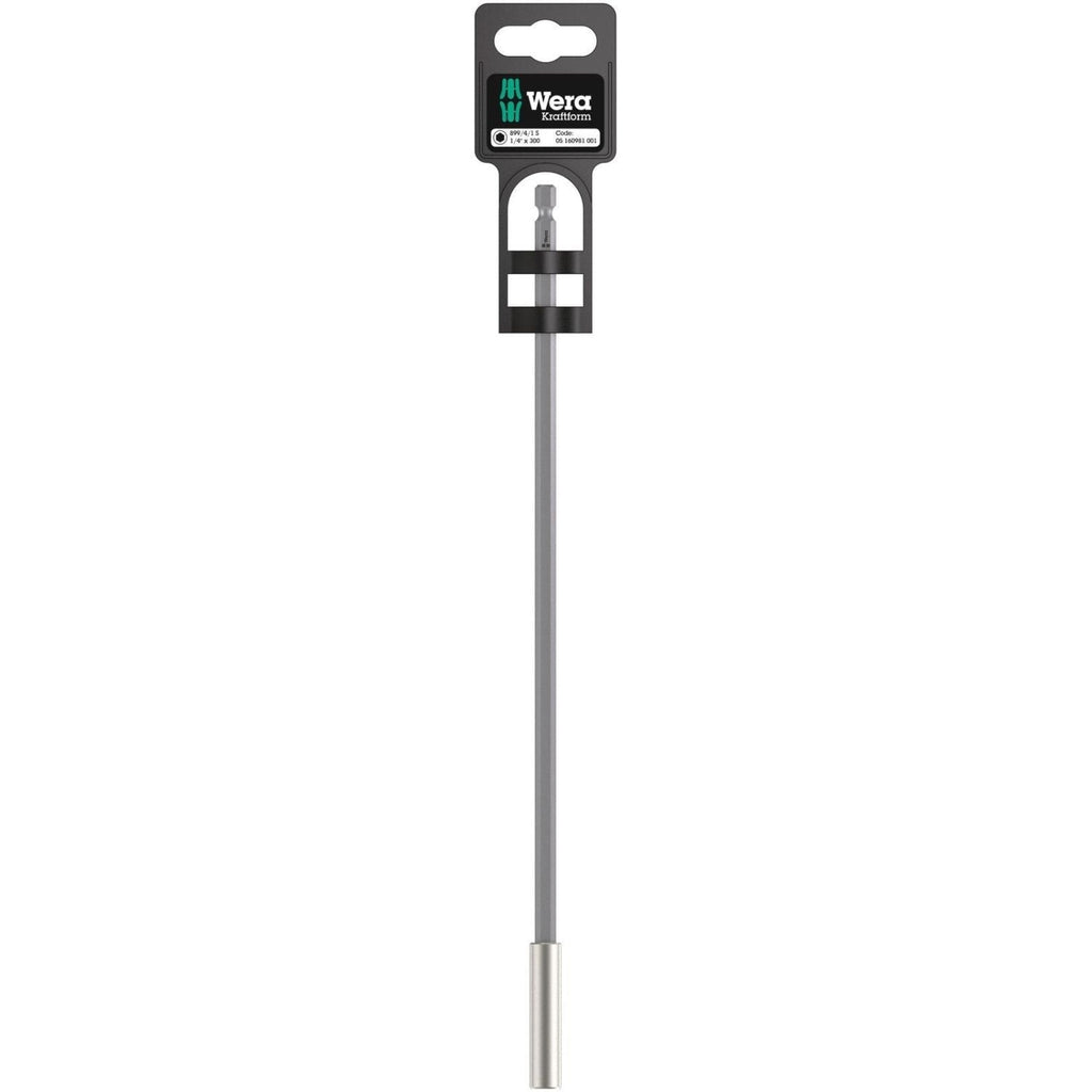 Wera 899/4/1 S Universal Bit Holder With Strong Retaining Ring, 1/4-in.x300-mm.