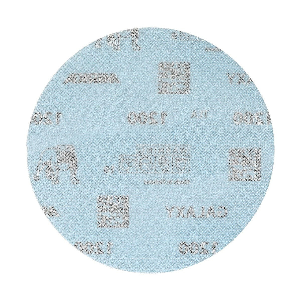 Mirka Galaxy 5-in. 1200 Grit Hook and Loop Sanding Discs, 50-Pack No-Hole Ceramic Abrasive (FY-612-1200)