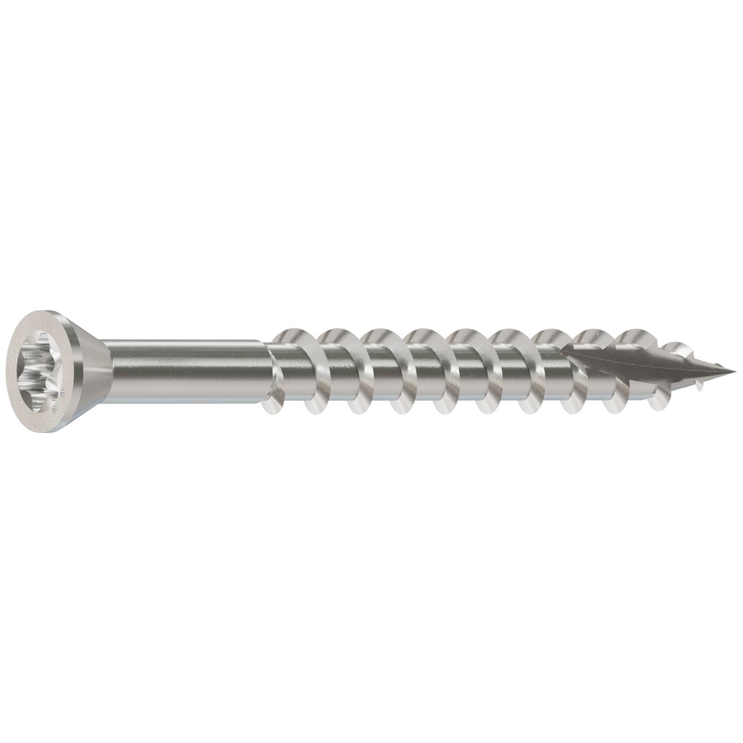 Simpson Strong-Tie S07162FTB Trim-Head Screw, 6-Lobe Drive, #7 x 1-5/8-in. T-15 Type 305, 4000-Pack