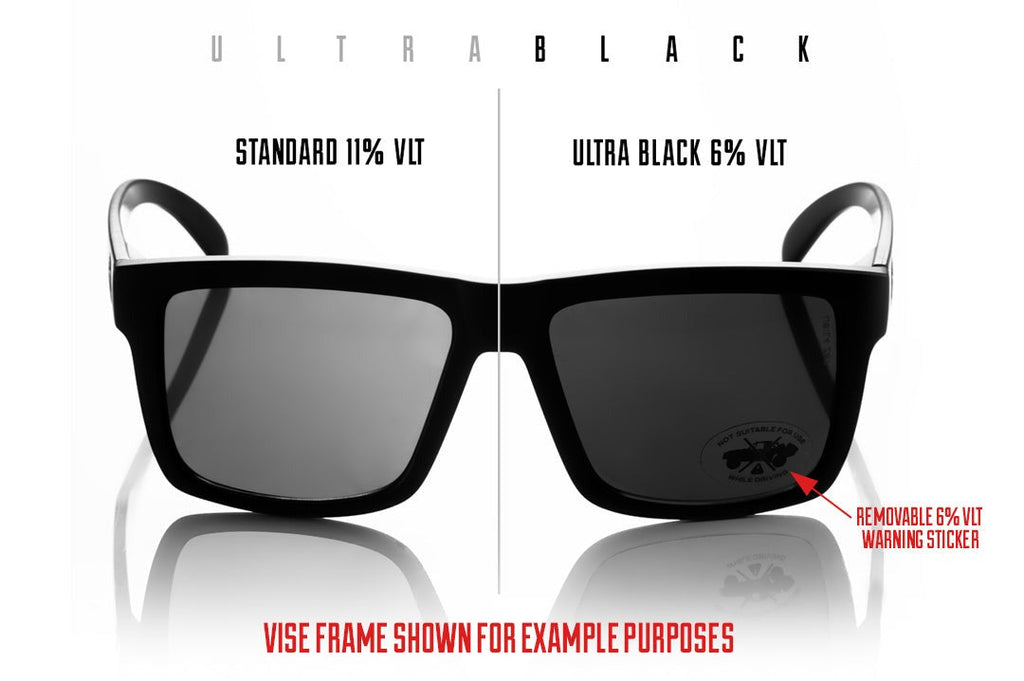 Heat Wave Performance Lazer SLIM ULTRA BLACK Z87+ Sunglasses