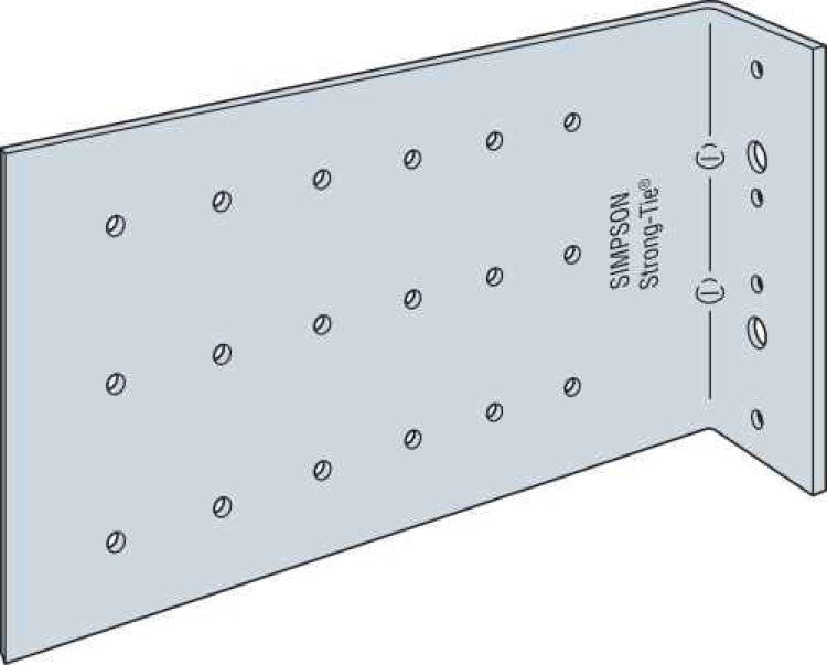 Simpson Strong-Tie FC82-5/118-R25 FC 2-in. x 8-in. x 5-in. 10-Gauge Bypass Framing Fixed-Clip Connector, 25-Pack