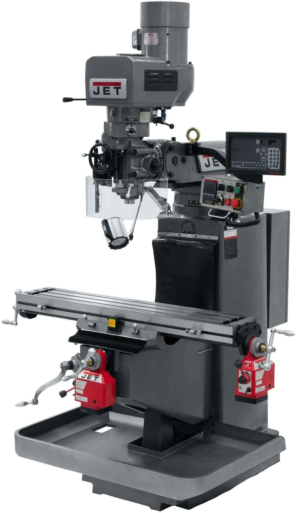 Jet Tools 690542 JTM-949EVS Mill With 3-Axis Newall DP700 DRO (Knee) With X and Y-Axis Powerfeeds