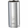 DEWALT 3/8-in. Drive 21 mm 6-Point Deep Socket, 1-Piece (DWMT96362OSP)