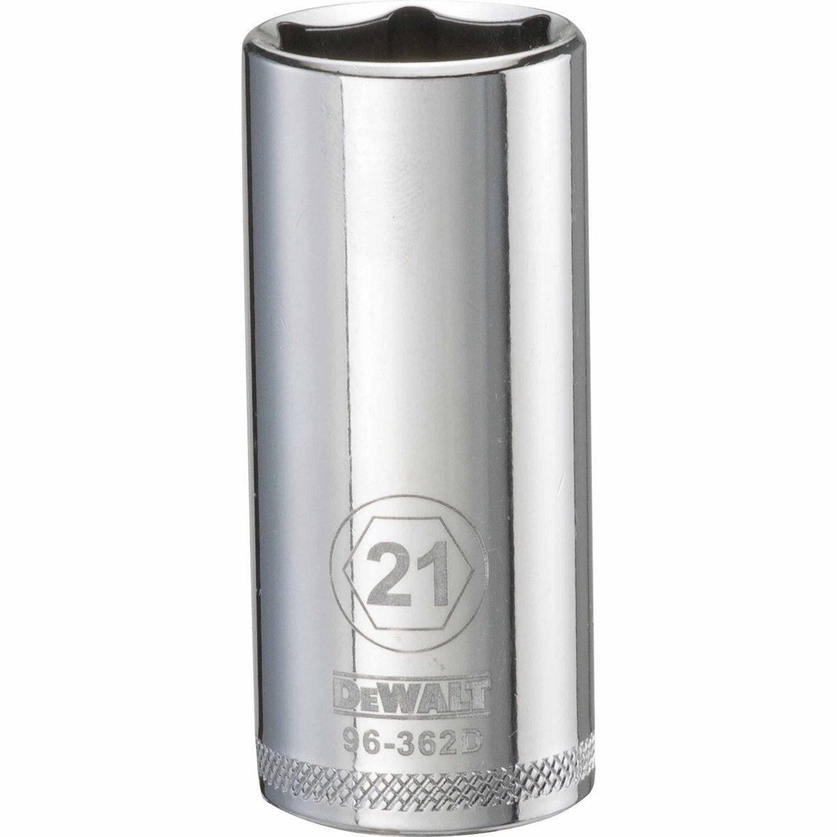 DEWALT 3/8-in. Drive 21 mm 6-Point Deep Socket, 1-Piece (DWMT96362OSP)