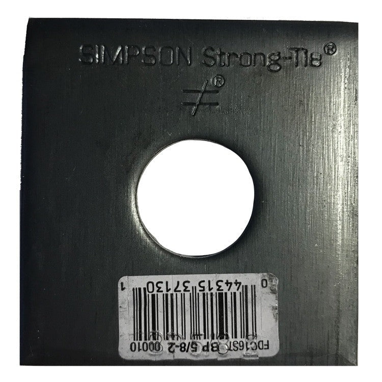 Simpson Strong-Tie BP 5/8-2 BP 2-in. x 2-in. Bearing Plate with 5/8-in. Bolt Dia.