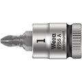 Wera 8755 A Pozidriv Zyklop Bit Socket, 1/4-in. Drive, Pz 1x28-mm.