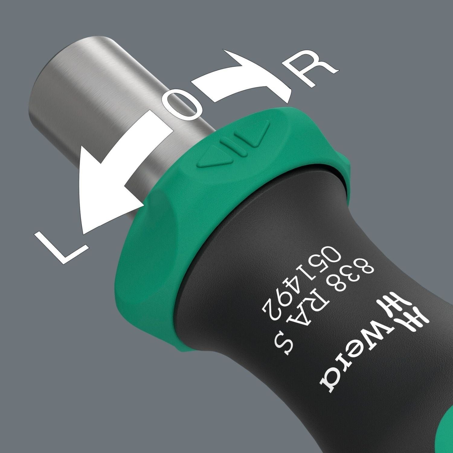 Wera 838 Ra S Bit-Holding Handle With Ratchet Functionality, 1/4-in., 1/4-in.x102-mm.