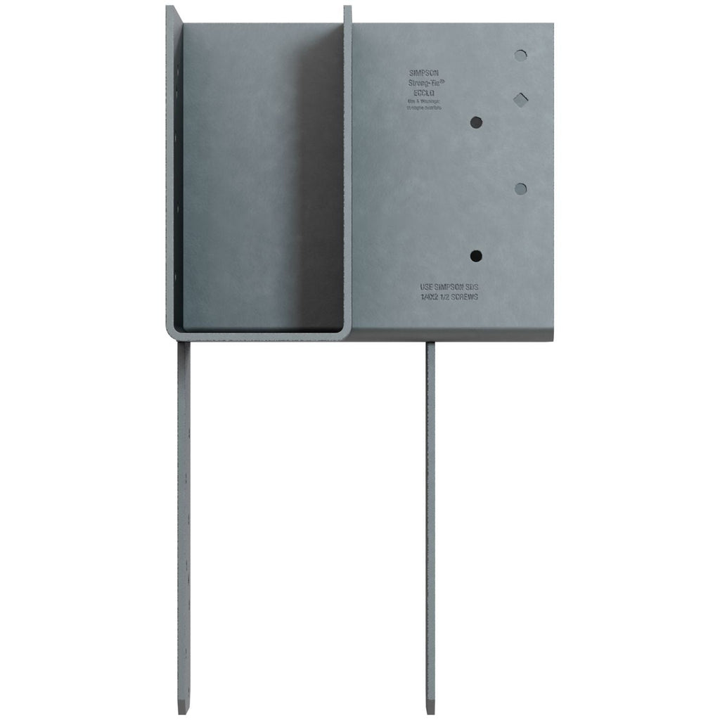 Simpson Strong-Tie ECCLLQ3.25-6SDS ECCLLQ L-Shape End Column Cap for 3-1/4-in. Beams, 6x Post w/ SDS Screws, Skewed Left