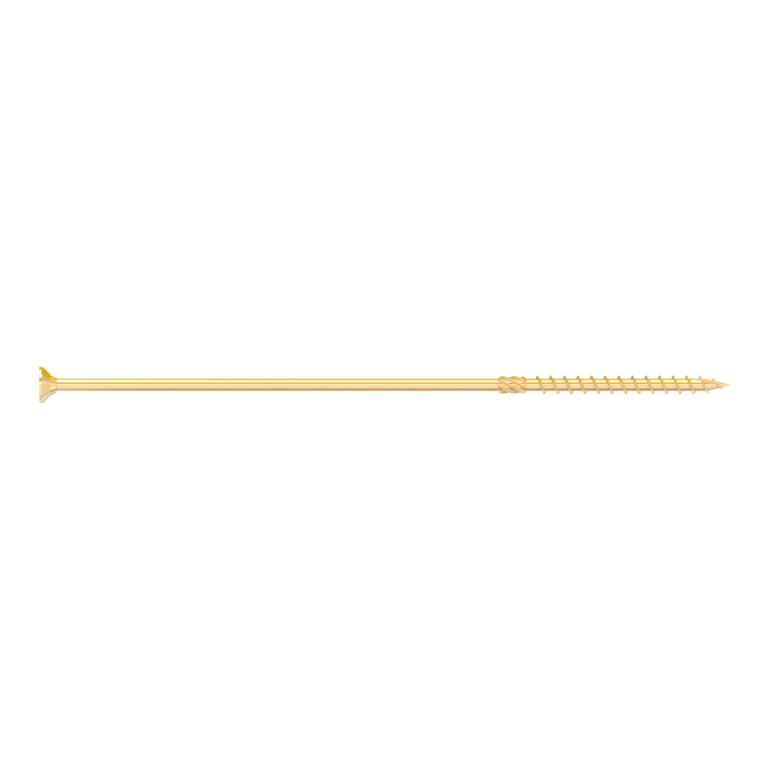 Simpson Strong-Tie SDCP221100 Strong-Drive SDCP TIMBER-CP Screw, 0.315-in. x 11-in. T40, Yellow Zinc, 250-Pack