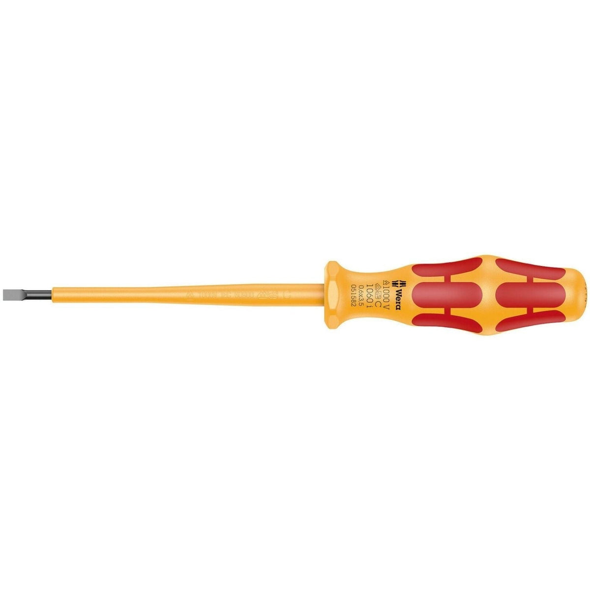 Wera 1060 I Vde-insulated Kraftform Slotted Screwdriver, 1x5.5x125-mm.