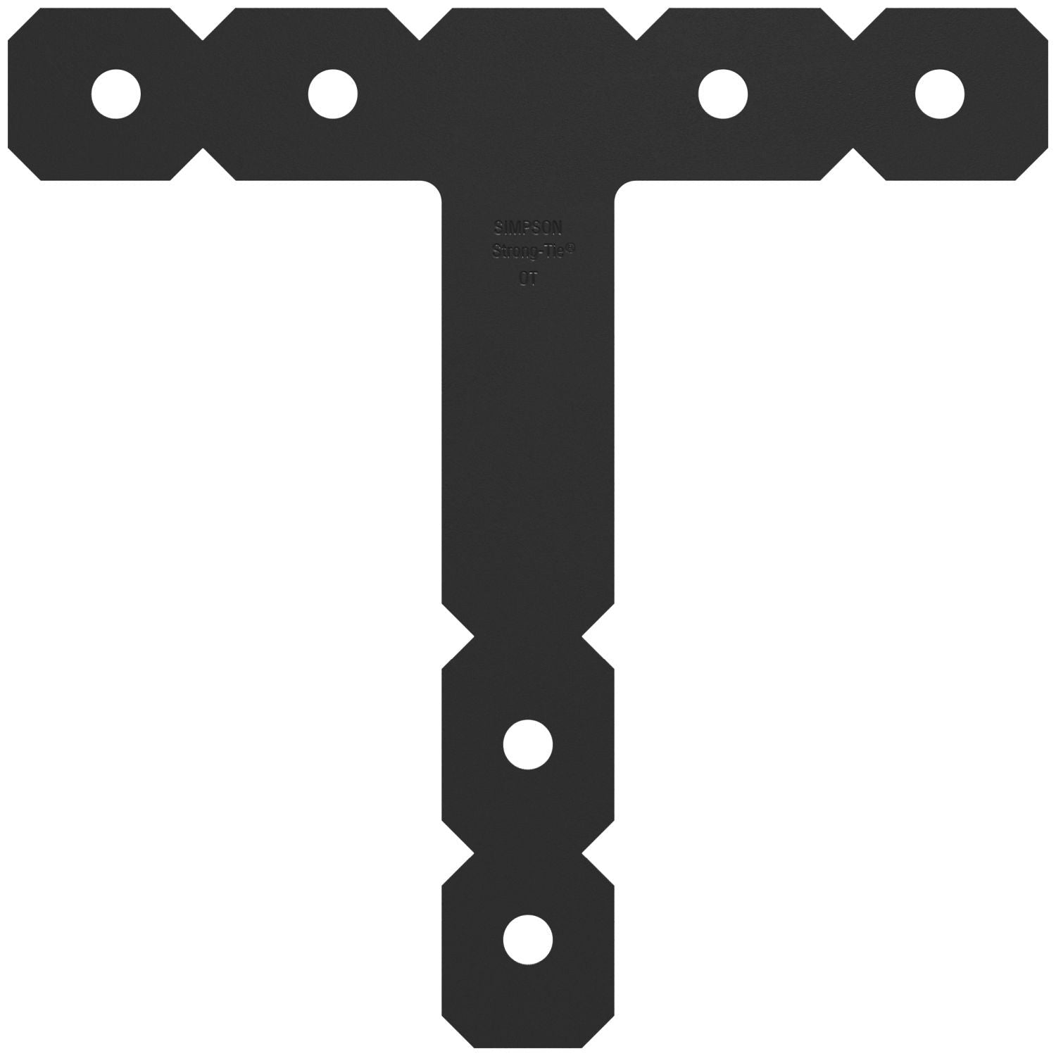 Simpson Strong-Tie OT OT 12-in. x 12-in. Black Powder-Coated Ornamental T Strap
