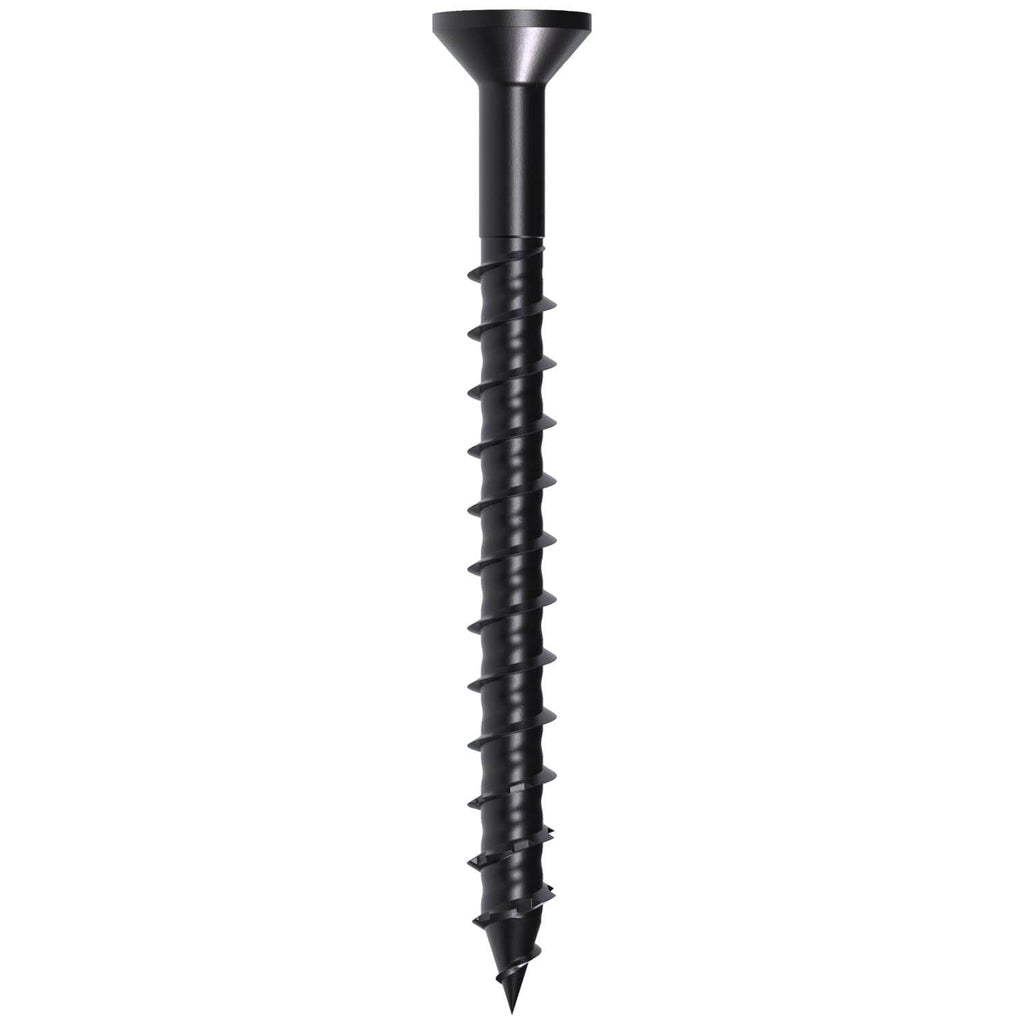Simpson Strong-Tie TNTBL18214TF Titen Turbo, 3/16-in. x 2-1/4-in. 6-Lobe Flat-Head Concrete and Masonry Screw, Black, 100-Pack