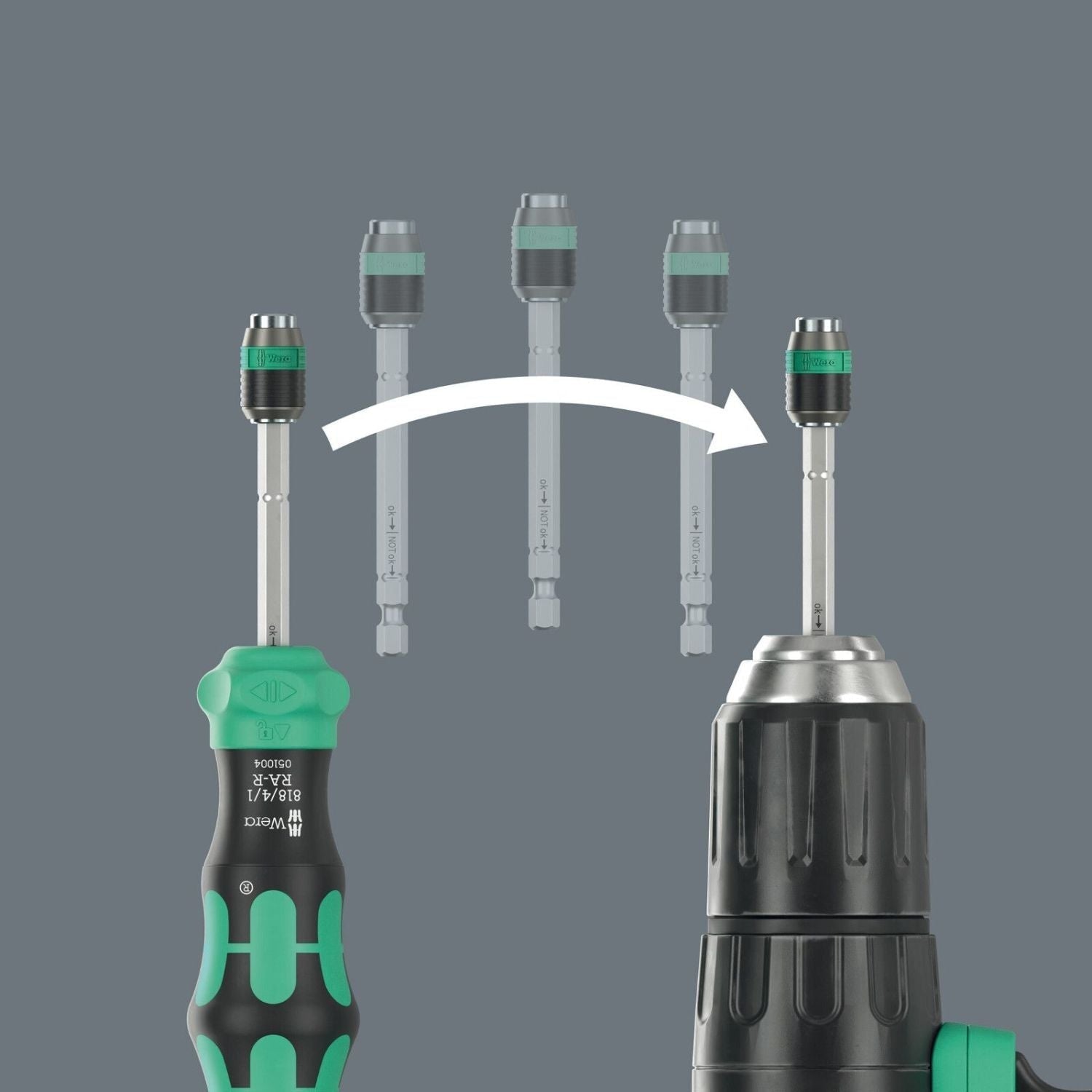 Wera Kraftform Kompakt 25 Ra-R With Pouch, 6-Pieces