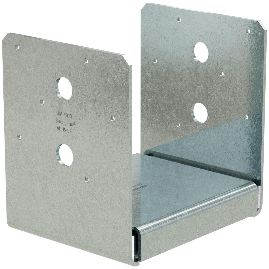 Simpson Strong-Tie ABU5-6Z ABU ZMAX Galvanized Adjustable Standoff Post Base for 5-1/8-in. x 6-in. Engineered Lumber
