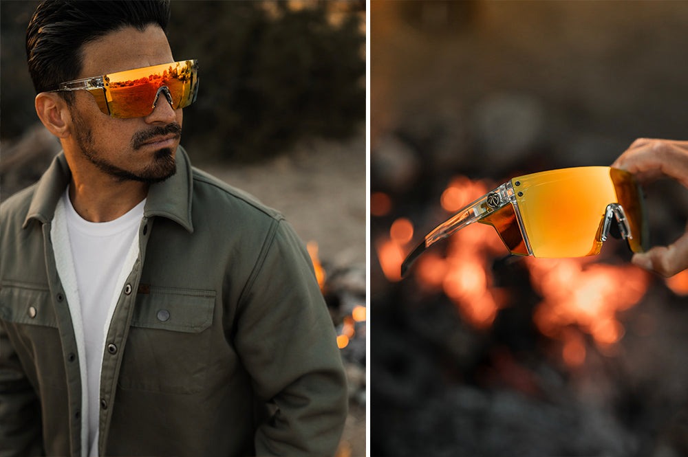 Heat Wave Performance Lazer Face Vapor Clear Frame Sunblast Lens Z87+ Sunglasses