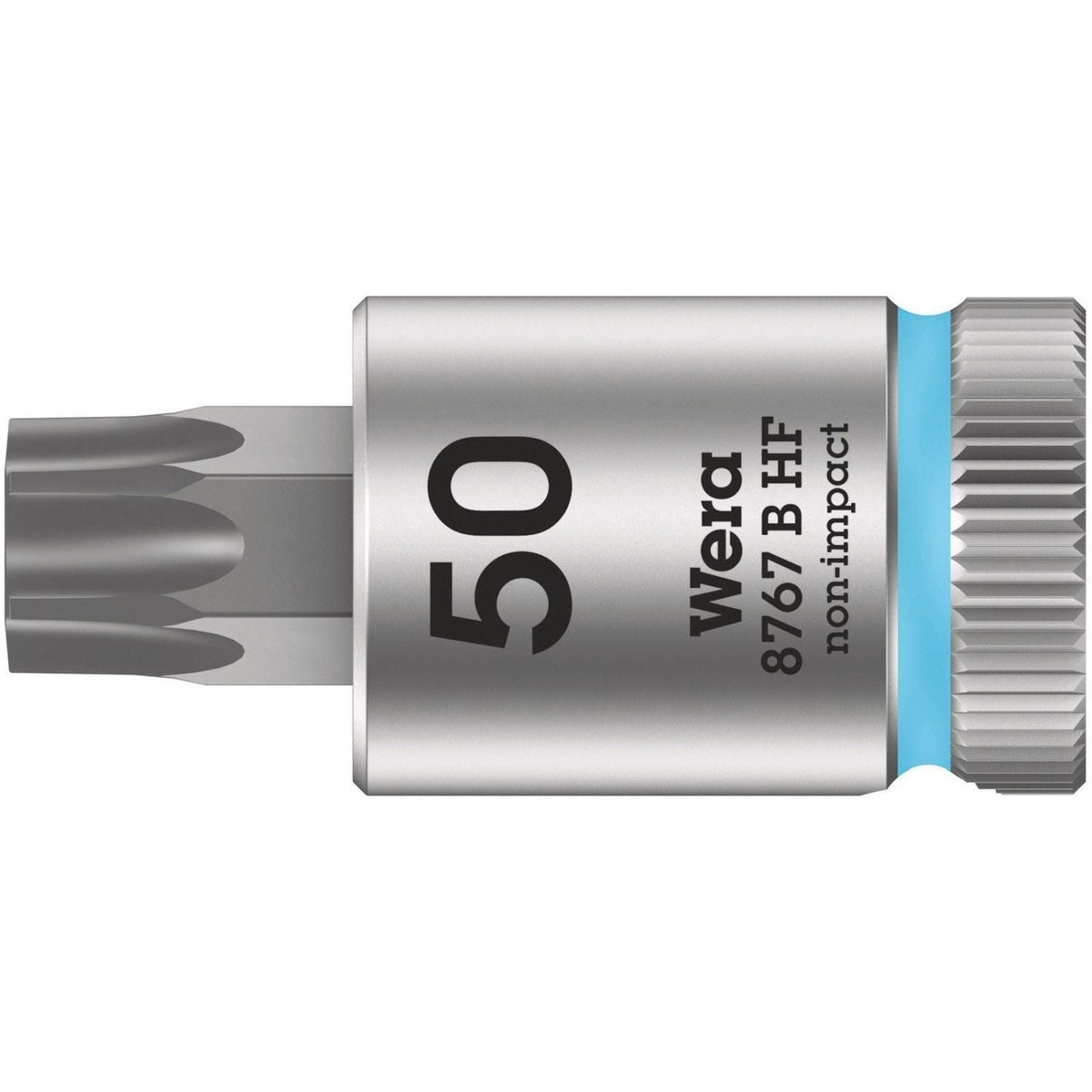 Wera 8767 B Hf Torx Zyklop Bit Socket With Holding Function, 3/8-in. Drive, Torx 50x38.5-mm.
