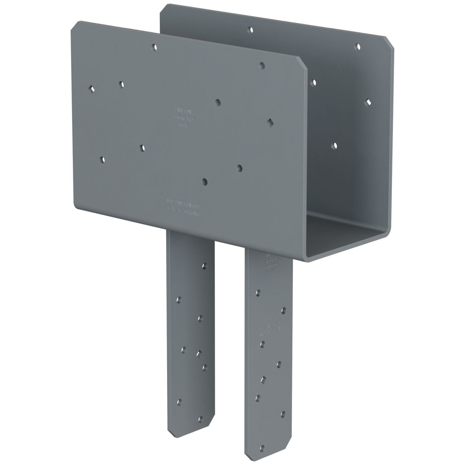 Simpson Strong-Tie CCQ4.62-3.62SDS CCQ Column Cap for Triple-2x Beam, 4x Post with Strong-Drive SDS Screws