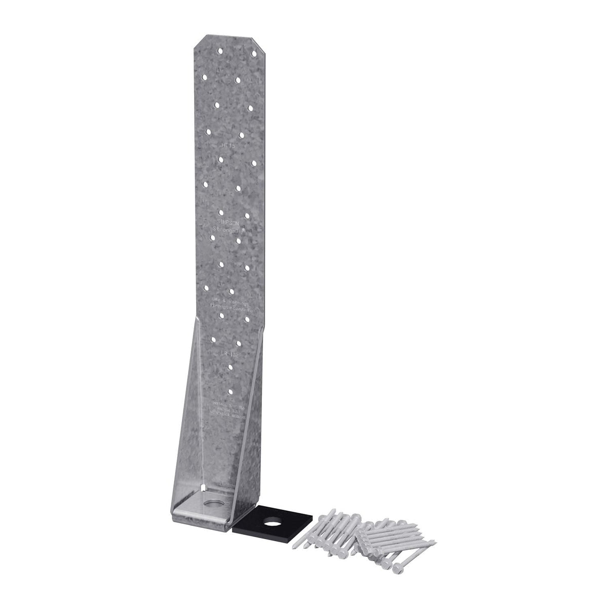 Simpson Strong-Tie HTT5KT HTT 16-in. Heavy Tension Tie for 5/8-in. Anchor with Bearing Plate and Screws