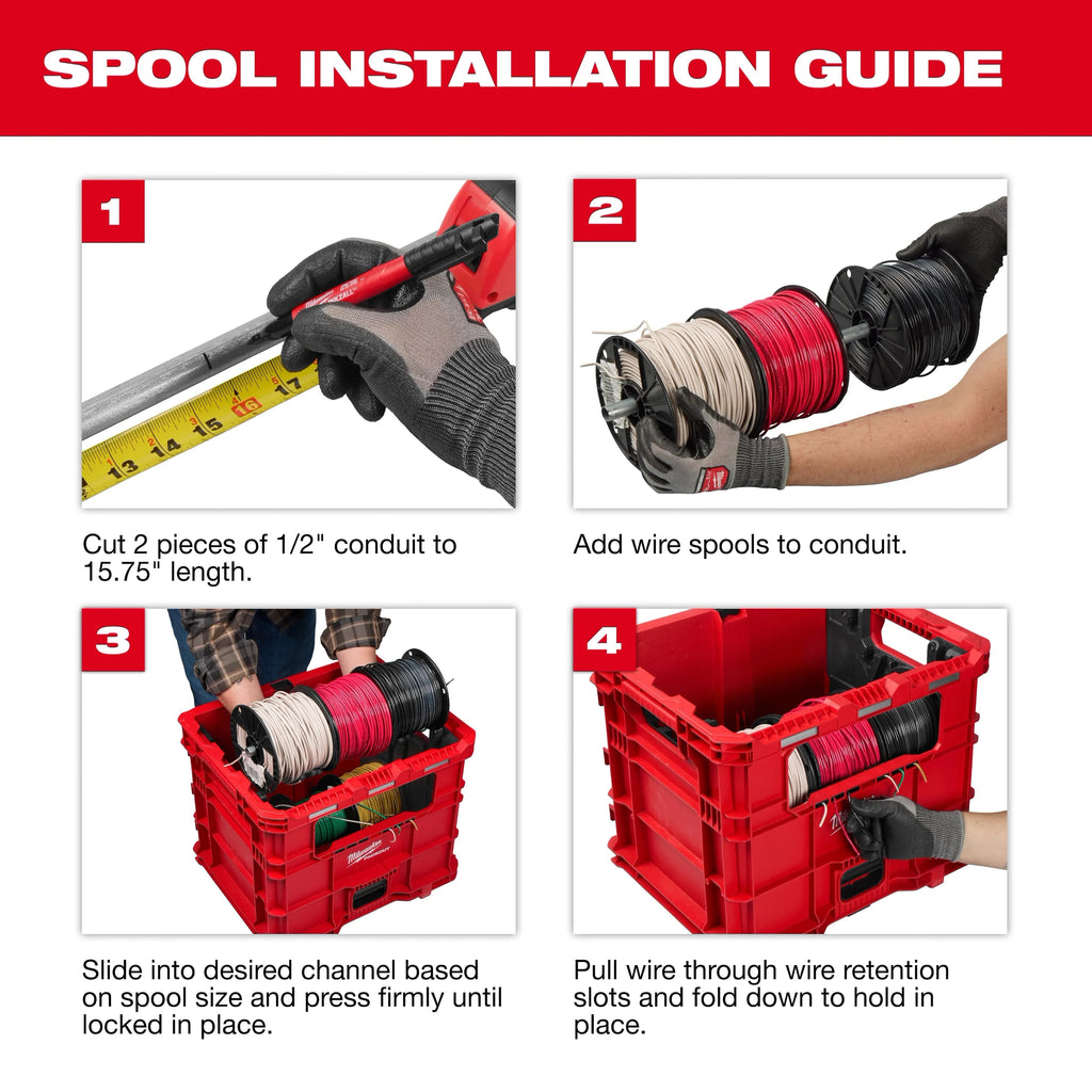 Milwaukee 48-22-8043 PACKOUT Wire Pulling XL Crate